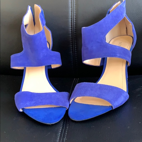 BCBG generation Blue Suede Sandals size 10M. NEW - Picture 1 of 6